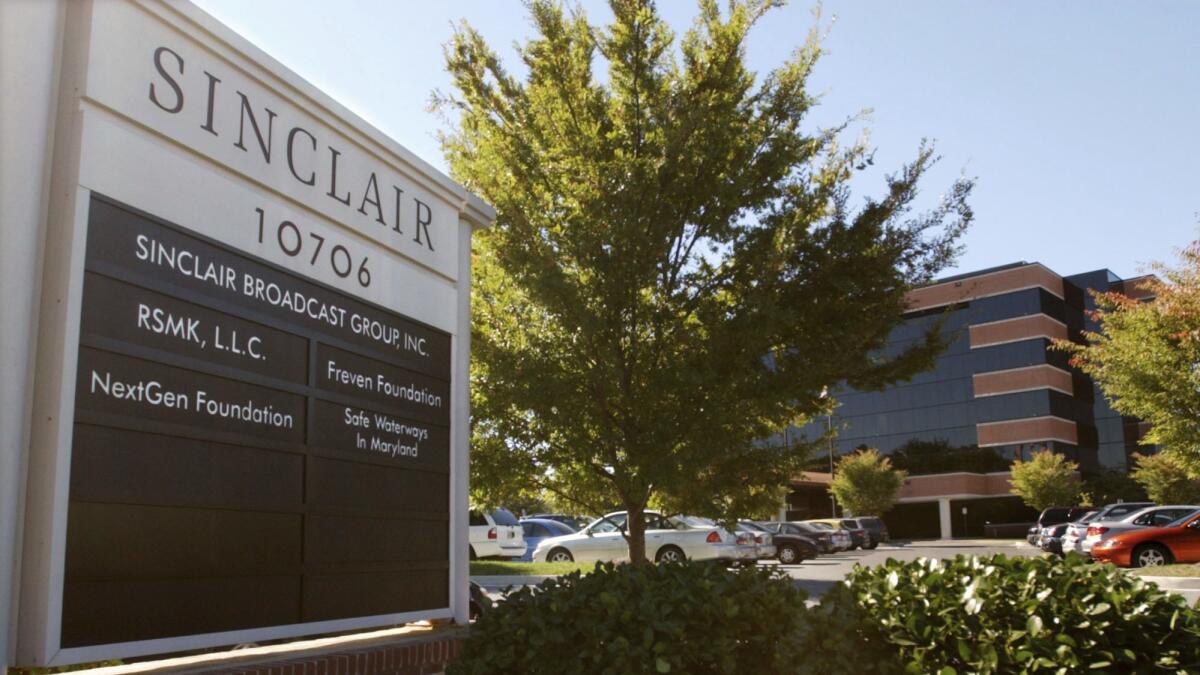 Sinclair Broadcast Group's headquarters in Hunt Valley, Md.