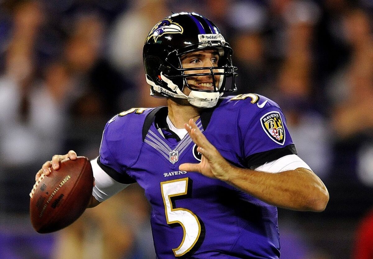 Joe Flacco helps Ravens create salarycap space with a threeyear