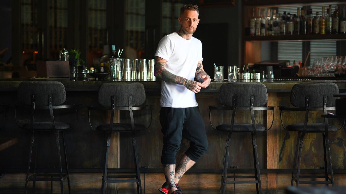 Chef Michael Voltaggio at Ink, the Melrose Avenue restaurant he's closing after six years.