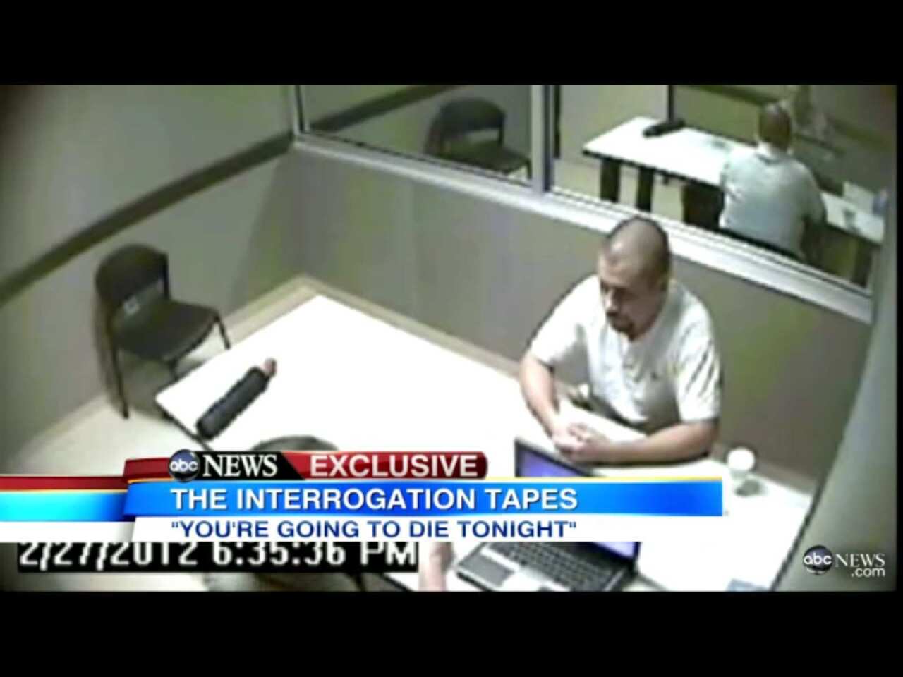 This video frame shows suspect George Zimmerman as he is questioned by investigators in the shooting of Trayvon Martin. The interrogation took place on Feb. 27, the day after the shooting. Zimmerman was then released, with police later claiming they had insufficient evidence to make an arrest. More: Zimmerman called police on night of shooting, was told to stay away