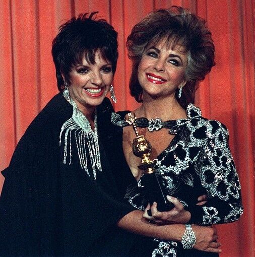 Liza Minnelli and Elizabeth Taylor in 1985. During the height of 1980s excess, the grand dame displayed a love affair with sparkle, both in her jewelry and her clothes. She was fond of wearing clothes by Valentino, Versace and Halston.