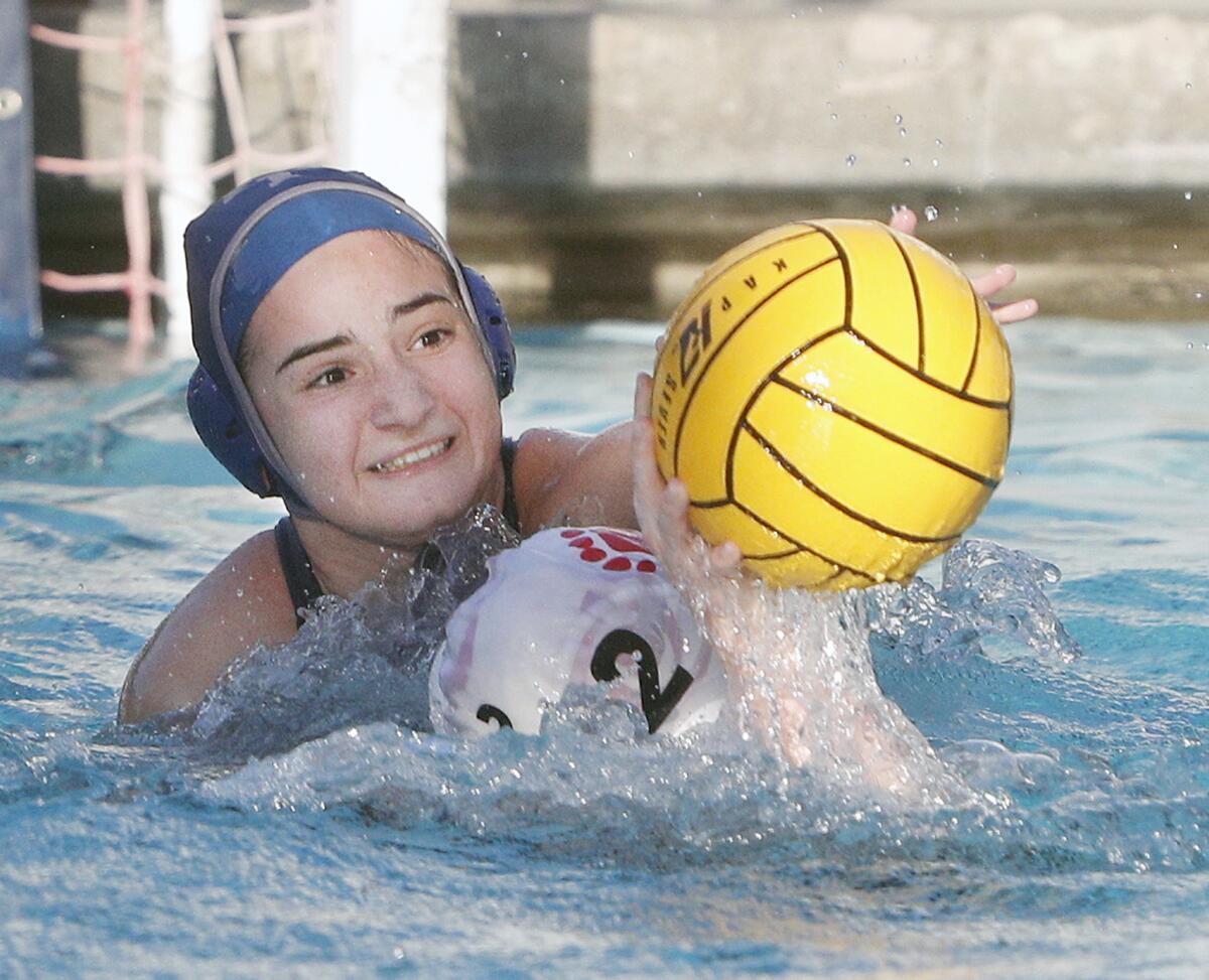 Natalie Kaplanyan is a key returner this season for the Flintridge Prep girls' water polo team.