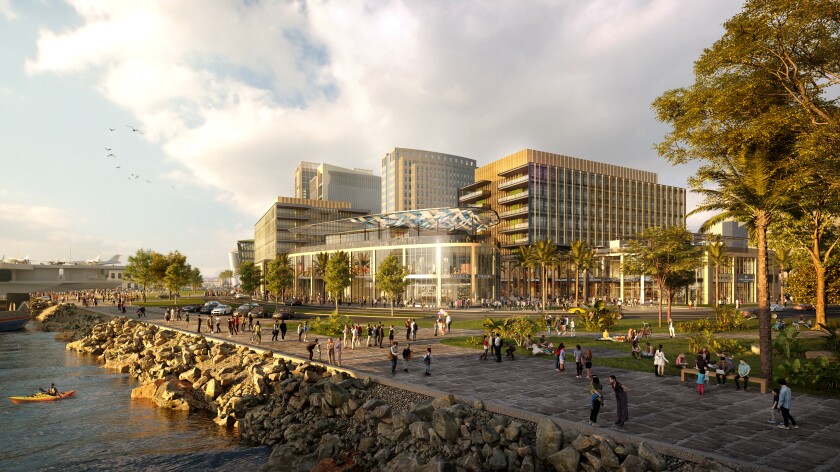 A rendering of what's being called the San Diego Research and Development District, or RaDD.