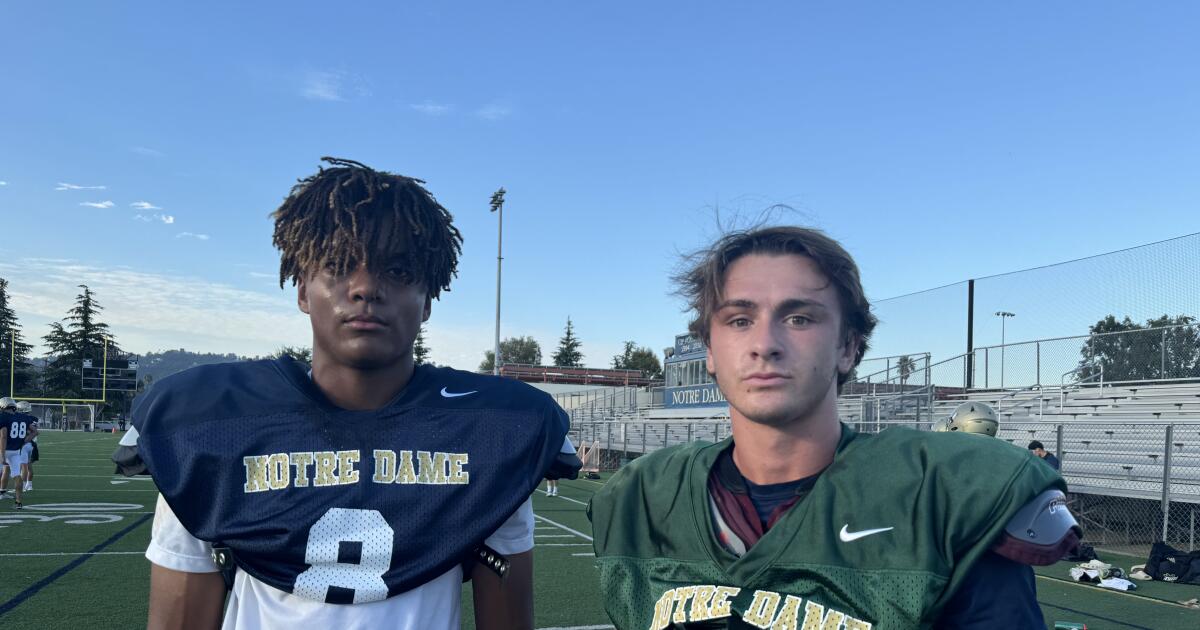 Sherman Oaks Notre Dame hopes receiver Luc Weaver is ready for breakout season