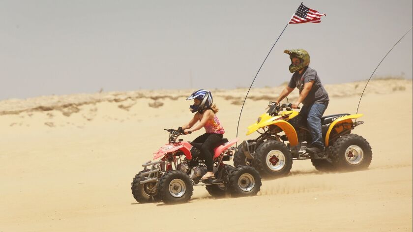 The California Coastal Commission on Thursday considered a staff recommendation to phase out off-roading at Oceano Dunes.