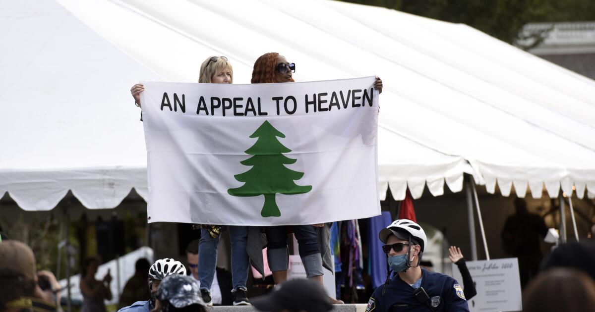 The 'Appeal to Heaven' flag involved in Alito controversy evolved from Revolutionary War symbol to banner of the far right