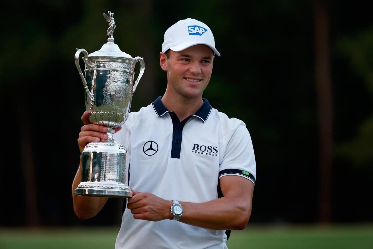 Martin Kaymer grabbed the lead at the U.S. Open on the first day and never relented, winning his second major in decisive fashion with a four-day total of 271.