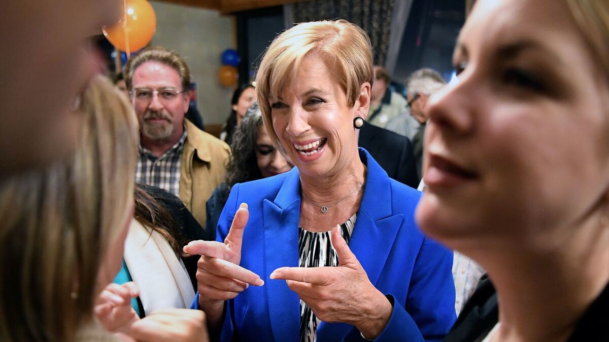 Los Angeles County Supervisor Janice Hahn, pictured in 2016, has high hopes for President-elect Joe Biden.