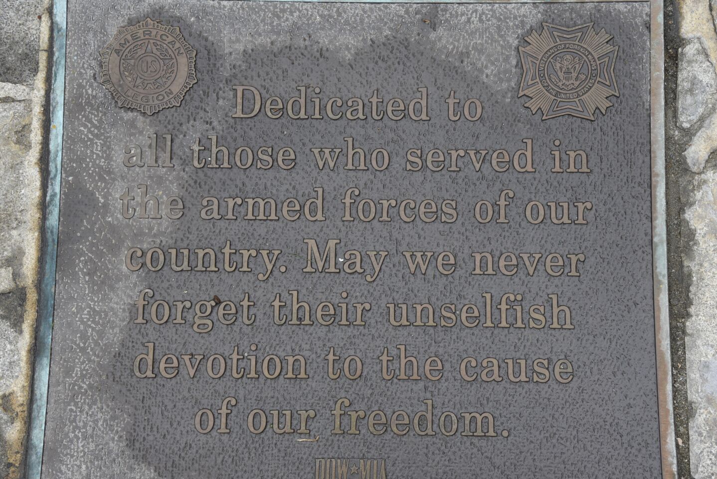 Dedication plaque at Cottonwood Creek Park in Encinitas
