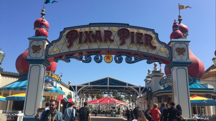 Pixar Pier Debuts Saturday At Disney California Park Here S What You Need To Know The San Diego Union Tribune - roblox theme park tycoon 2 updated incredicoaster pixar