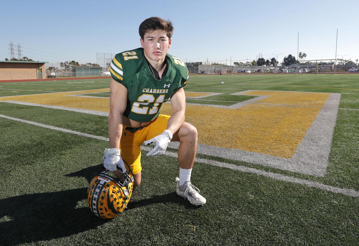 Troy Fletcher is the Daily Pilot Football Dream Team Player of the Year. 