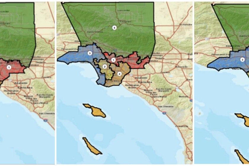 Los Angeles County Parcel Maps Commission Finalizes L A County Supervisors Map Creating A Second Majority Latino District Los Angeles Times