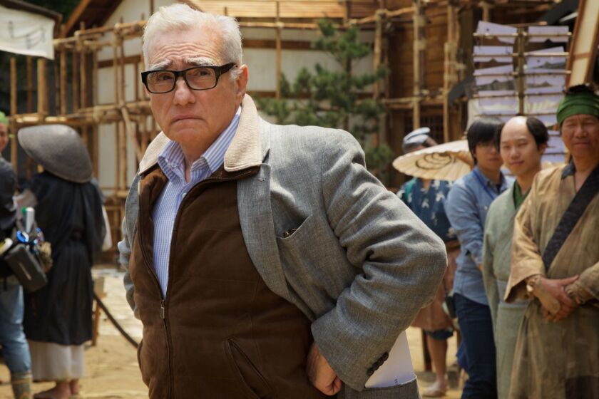 Director, Martin Scorsese on the set of the film "Silence." Credit: Kerry Brown / Paramount Pictures