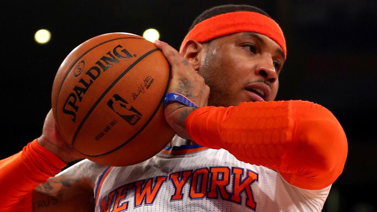 Free-agent forward Carmelo Anthony is planning to meet with the Lakers on Thursday.