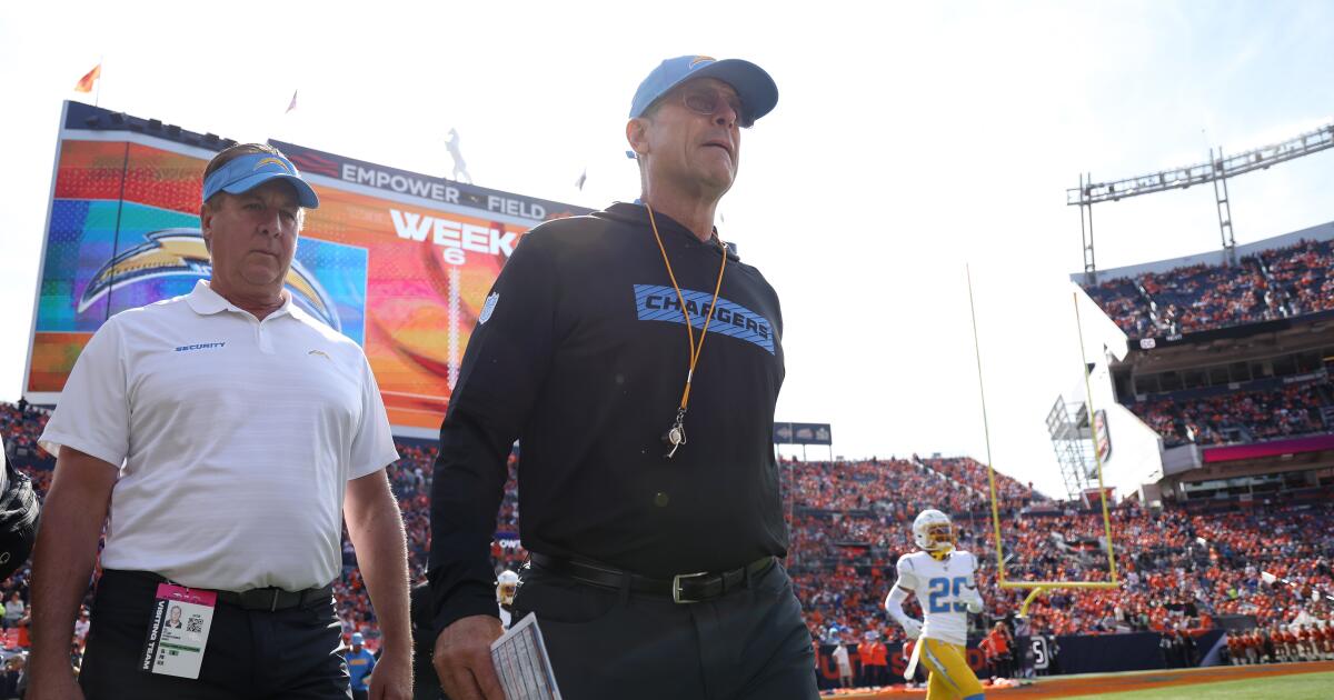 Chargers’ Jim Harbaugh says he won’t slow down despite receiving heart treatment