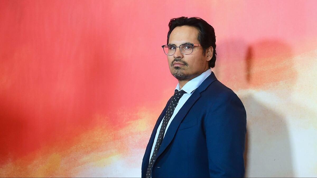 Actor Michael Peña arrives for Netflix's "Narcos: Mexico" Season 1 premiere in Los Angeles, California on November 14, 2018.