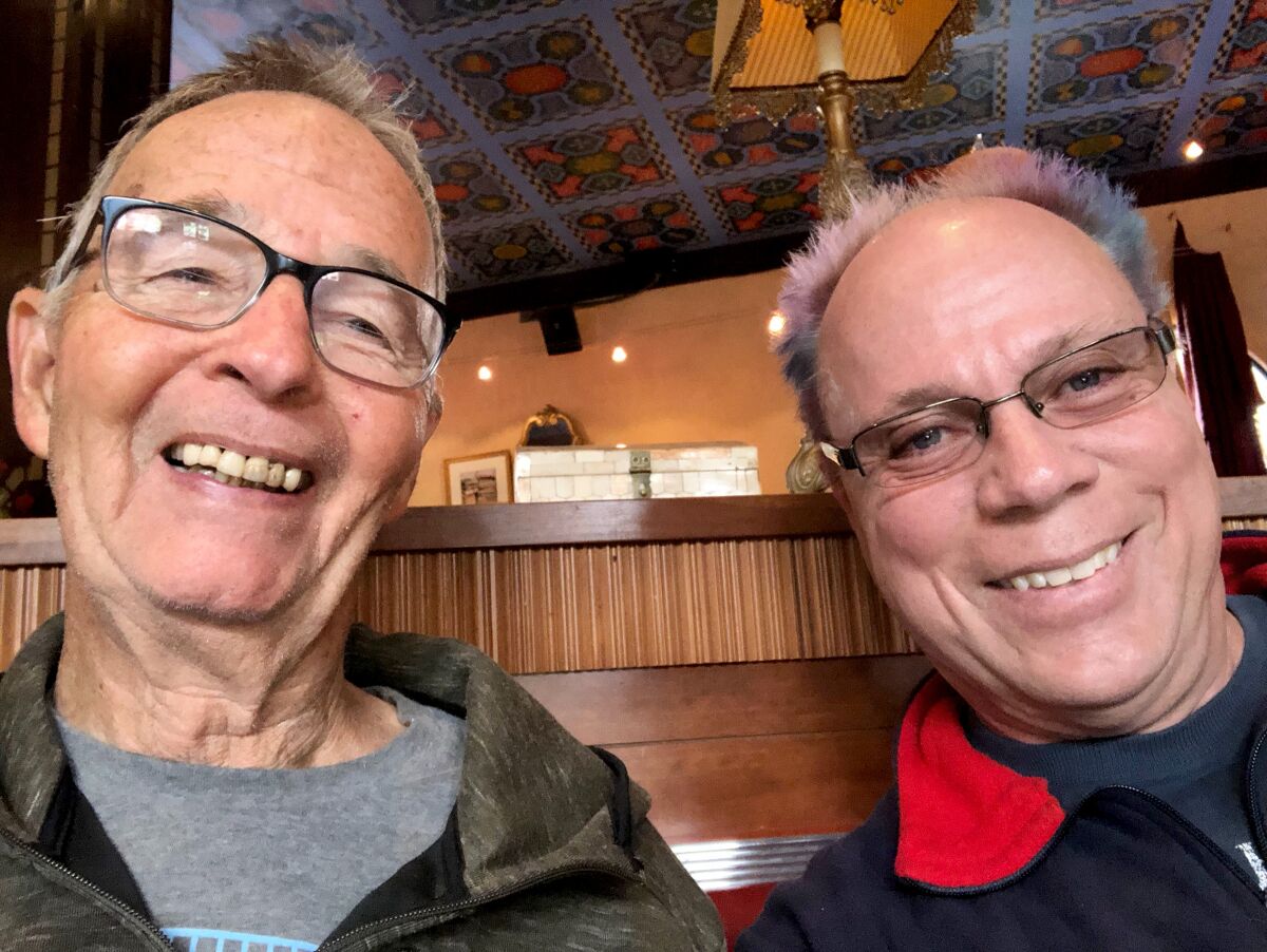 San Diego Civil rights attorney and LGBTQ activist Robert Lynn, (left) with his husband, Kleon Howe.