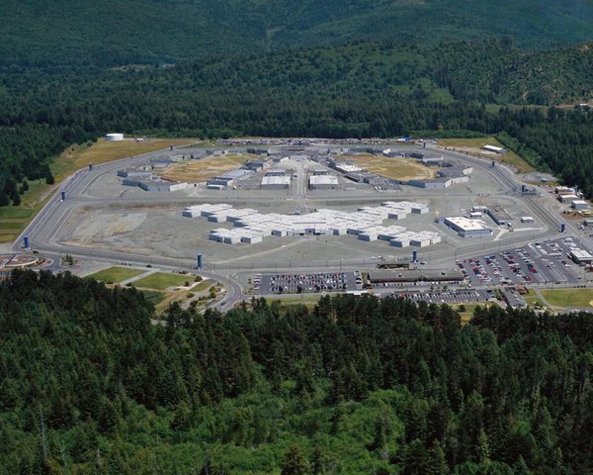 An undated image released by the California Department of Corrections and Rehabilitation shows the Pelican Bay State Prison in Crescent City, California.