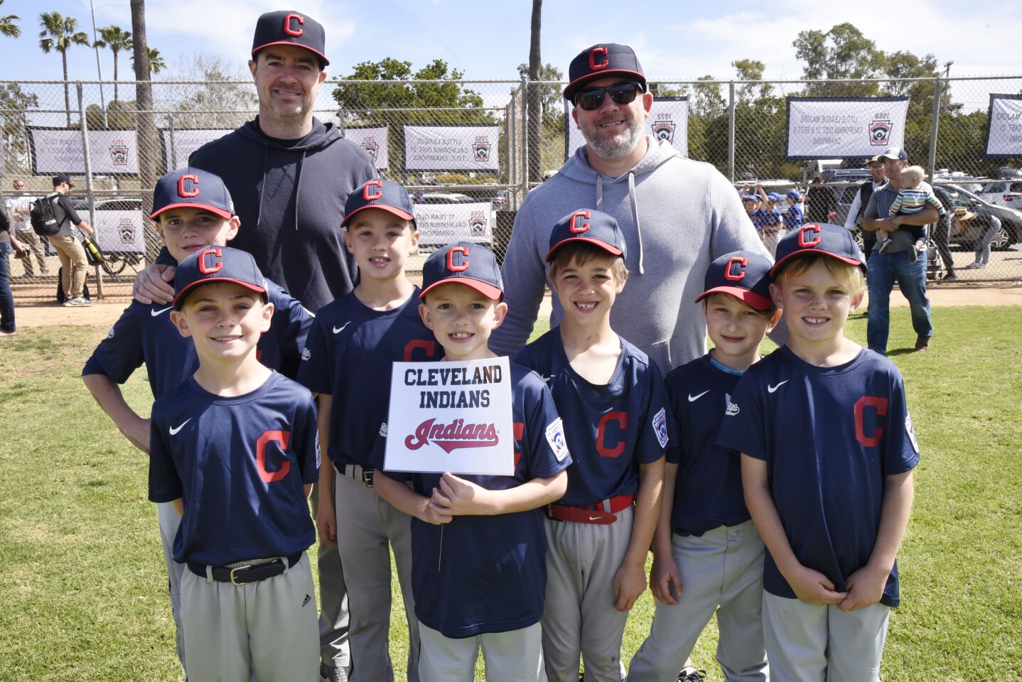 Minor B Cleveland Indians, with Coaches Bob Heydet and Bret Sheffield