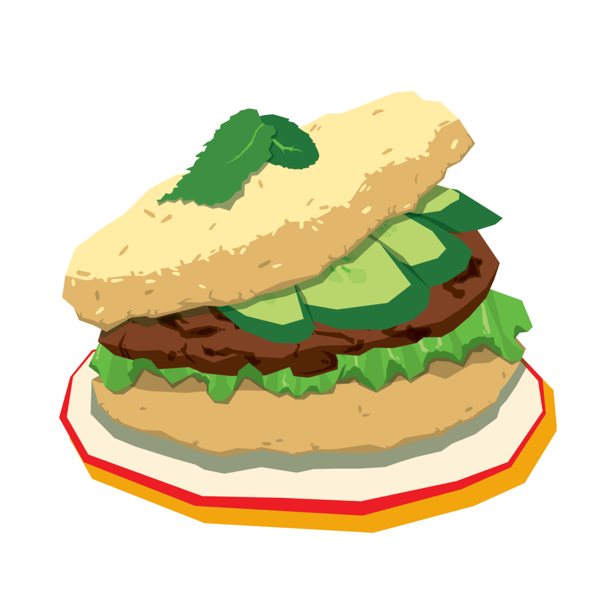 Illustration of a burger