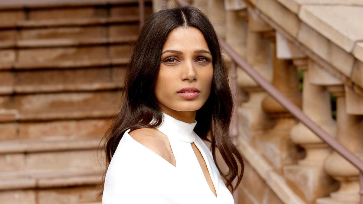 Freida Pinto stars in Showtime's "Guerrillas," in which she and Babou Ceesay play a political activist couple who decide to become militant radicals.