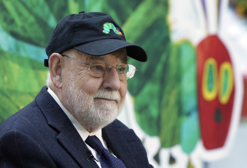 Author Eric Carle reads his classic children's book 'The Very Hungry Caterpillar'