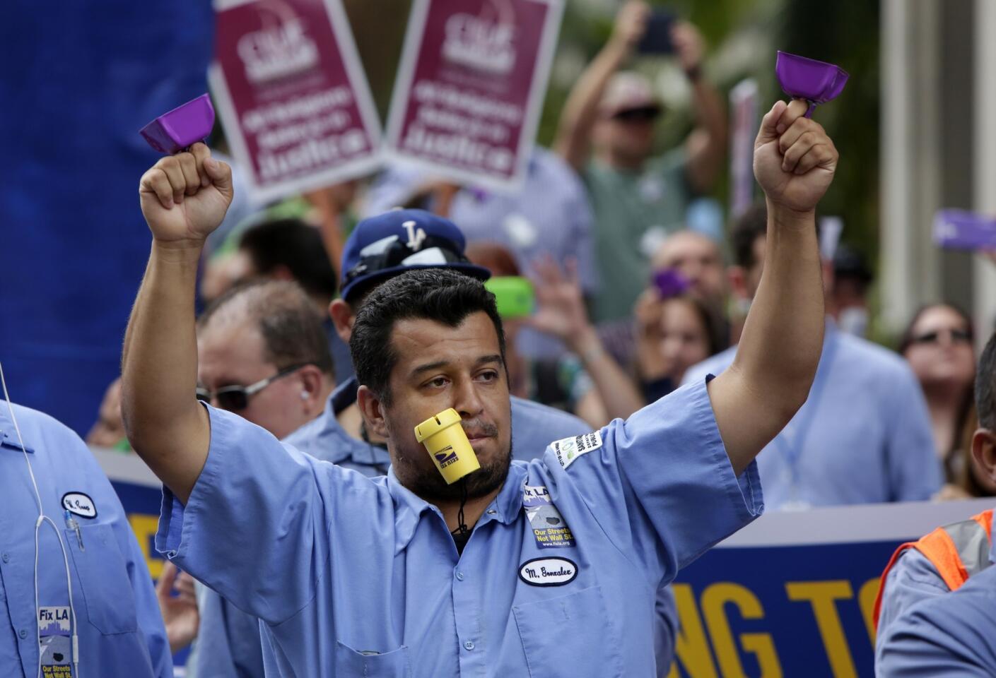 Bank protest