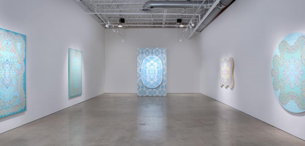 Quint Gallery presents “Cosmic Symmetries” through Saturday, April 8, in La Jolla.