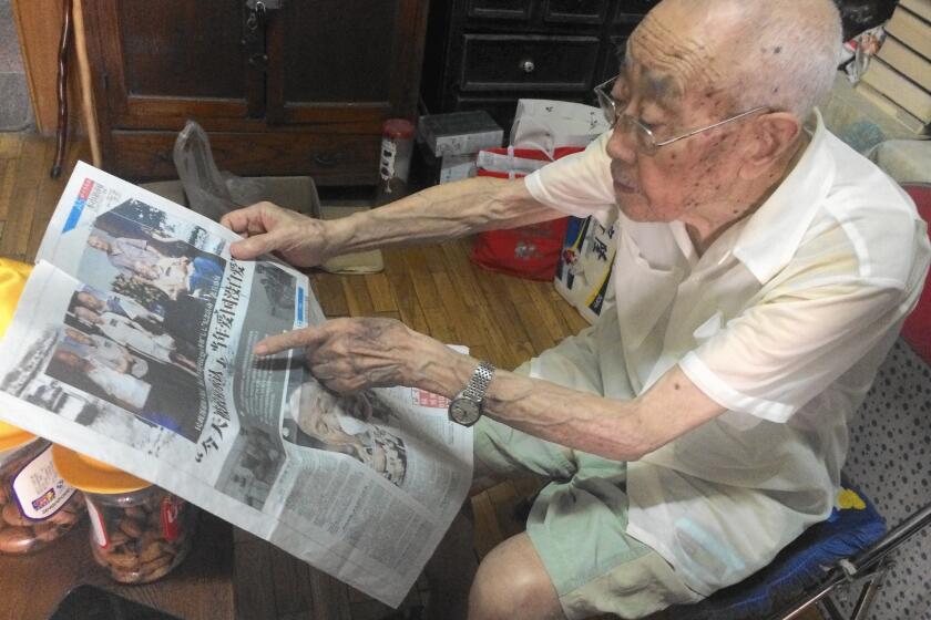 Sun Yinbai, 97, served with the Nationalist army in World War II, acting as an interpreter for U.S. forces. Only now are such service members getting some grudging acknowledgment from China's leaders.