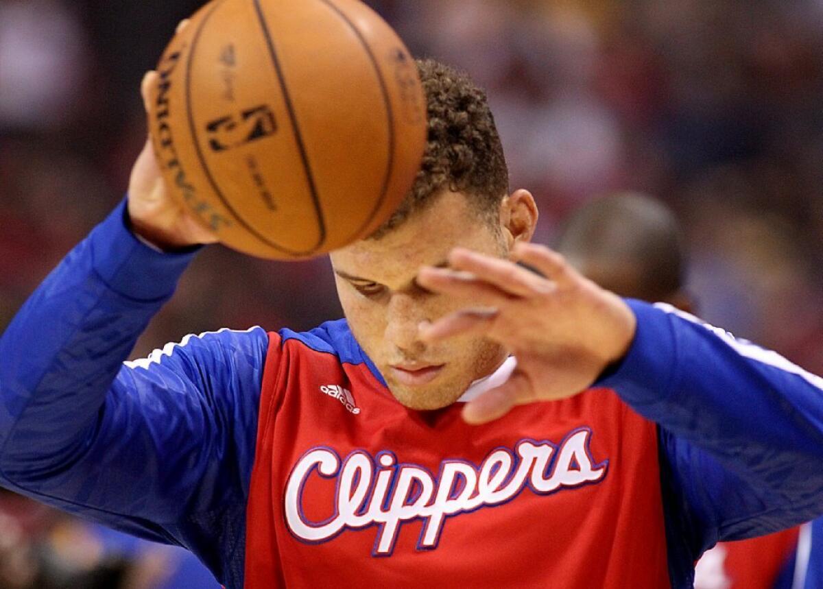 "I know I have a bad habit of that when things aren't going right, to kind of hang my head a little bit," Blake Griffin said.