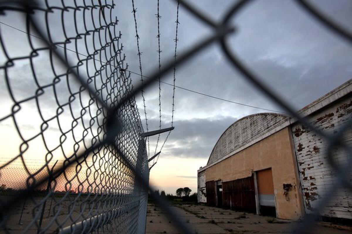An old military hangar at the retired El Toro Marine base in 2012.