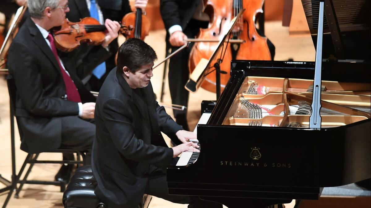 Pianist Javier Perianes in Walt Disney Concert Hall in 2017.