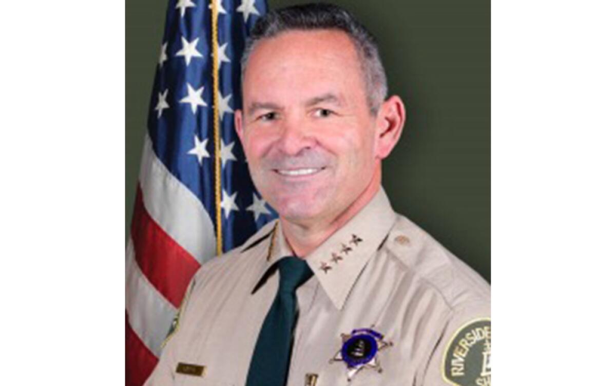 Riverside County Sheriff Chad Bianco