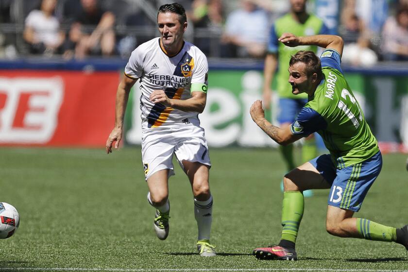 Robbie Keane and the Galaxy played to a 1-1 draw against the Sounders on July 31 in Seattle.
