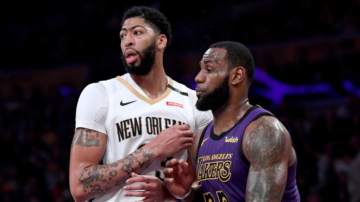 Lakers' LeBron James giving No. 23 jersey number to Anthony Davis