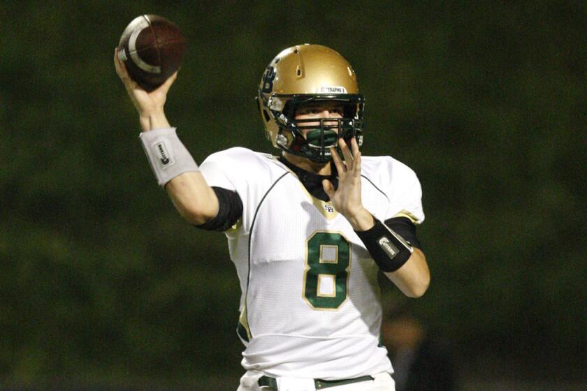 Former St. Bonaventure High quarterback Ricky Town will transfer to Arkansas after enrolling early at USC.