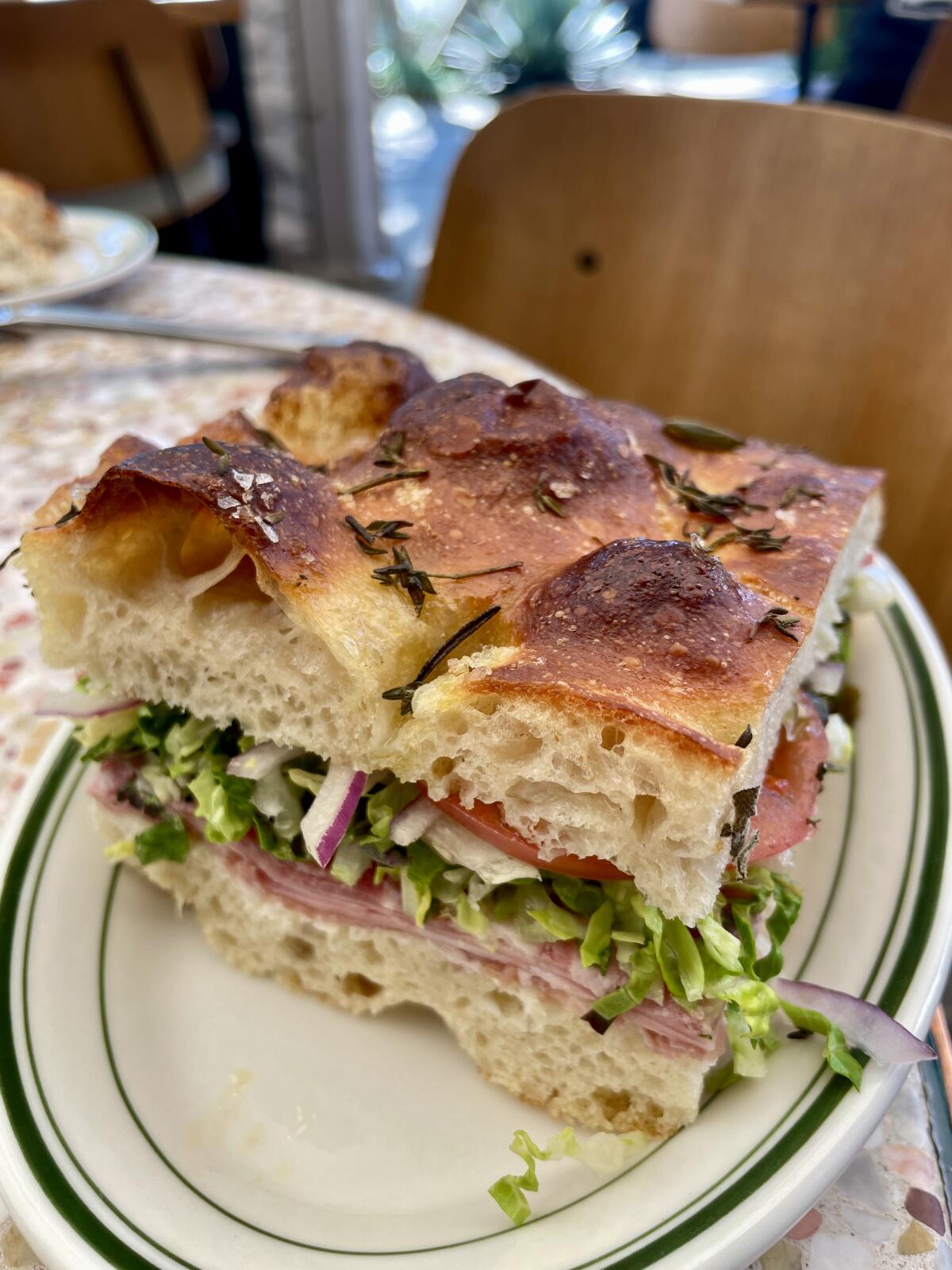 The Sasto sandwich from Saffy's Coffee & Tea Shop in East Hollywood.