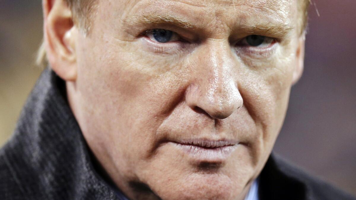 NFL Commissioner Roger Goodell says he never saw the video of Ray Rice punching his then-fiancee in an elevator in February until it was released publicly on Monday.