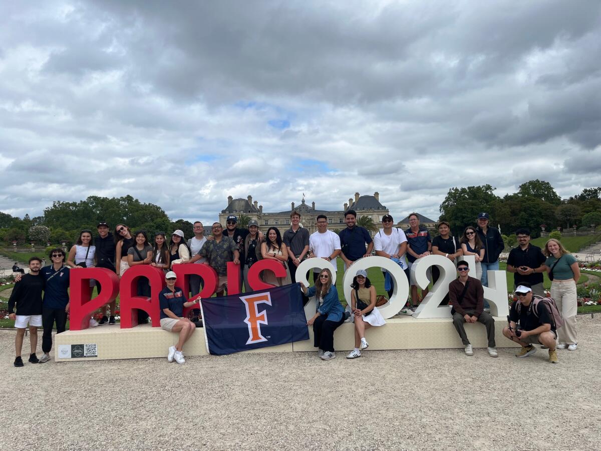 Cal State Fullerton communications students are covering the Paris Olympics as part of a study abroad program.