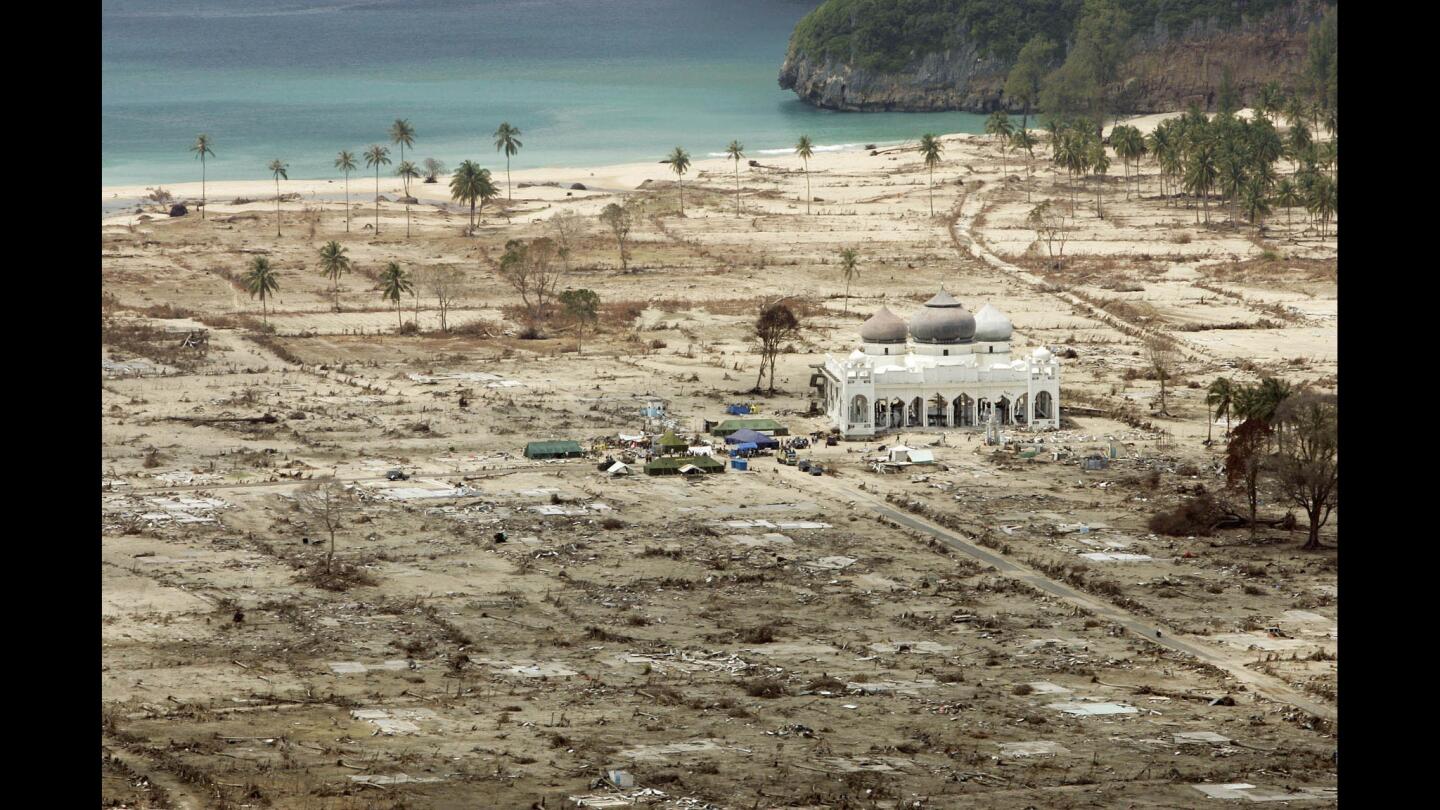 Aerial view of damage