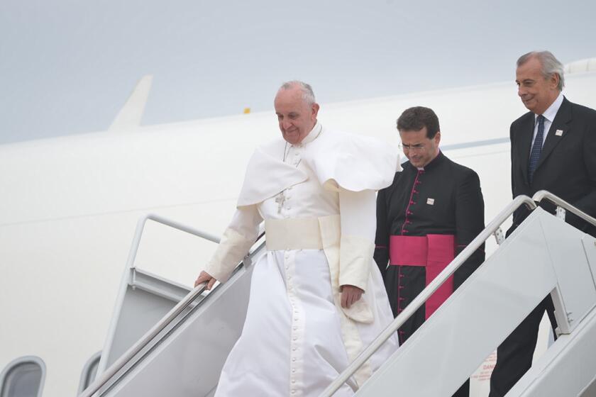 Pope Francis arrives Tuesday at Joint Base Andrews in Maryland for the start of a six-day visit to the United States.
