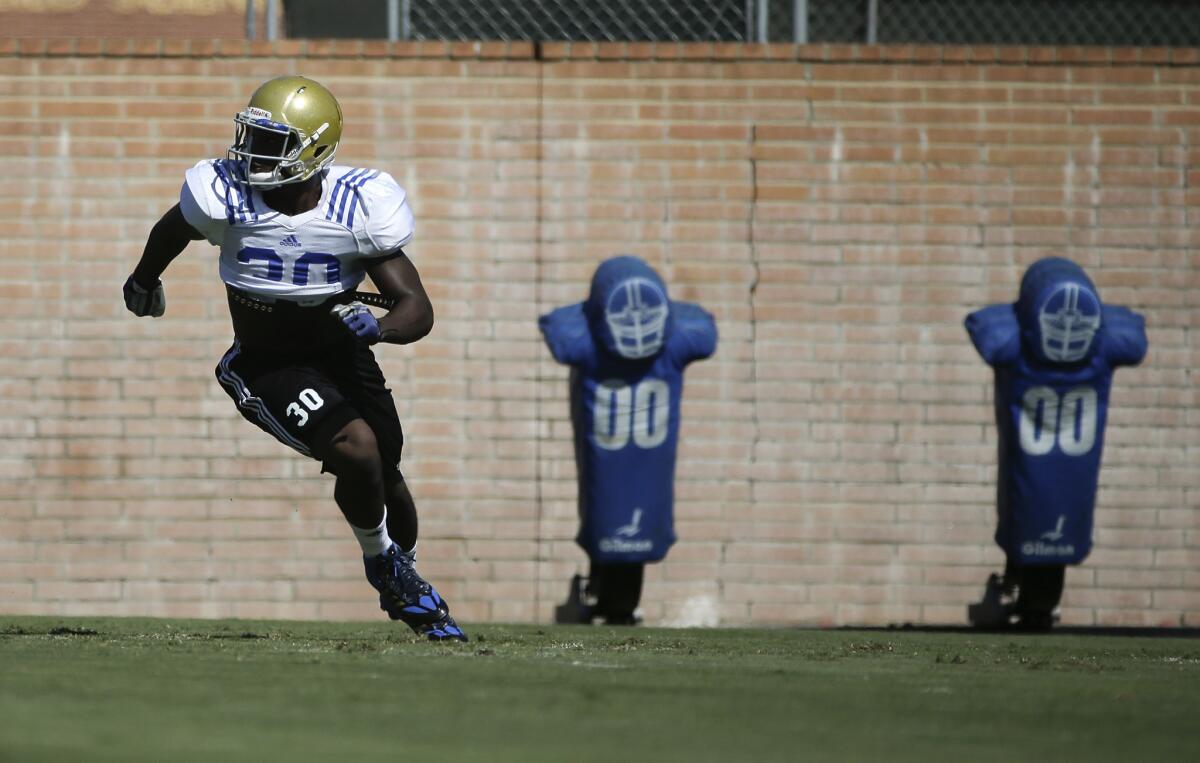 UCLA's Myles Jack takes part in practice.