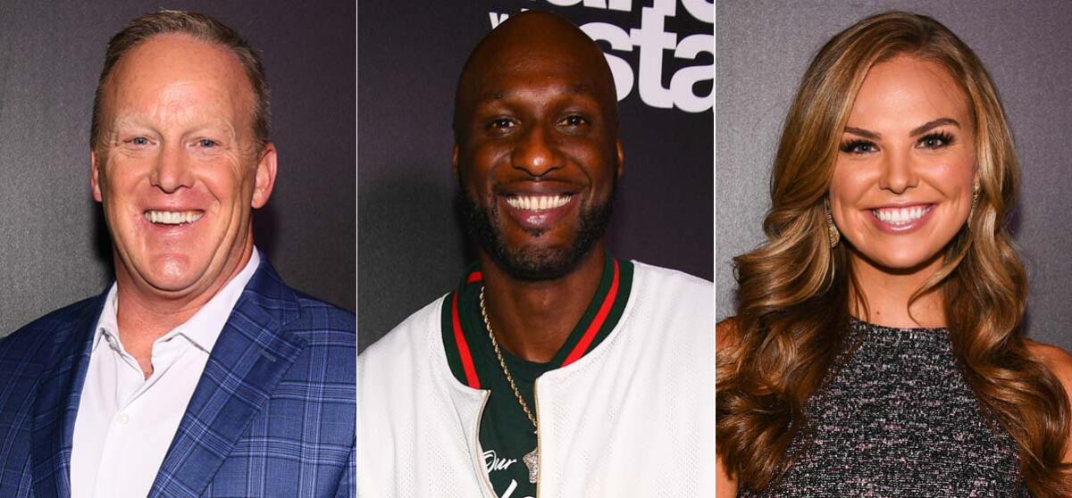 'DWTS': Sean Spicer, left, Lamar Odom and Hannah Brown are part of the 2019 cast.