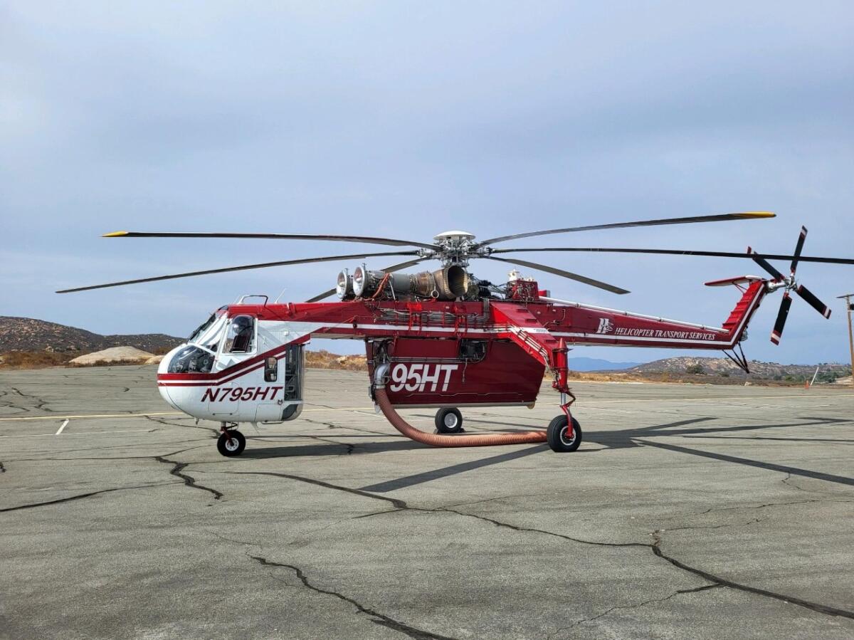 Cal Fire is leasing a firefighting helicopter that will be based in Ramona, officials said.