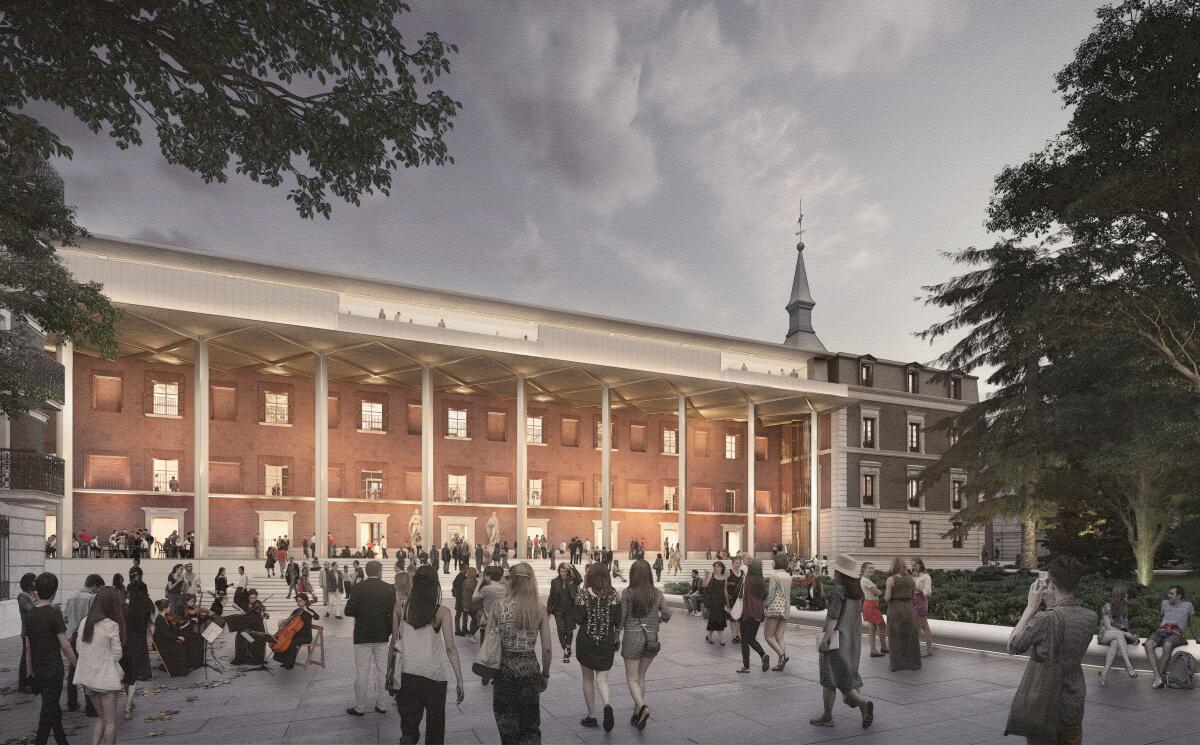 Foster + Partners design for the new expansion at Madrid's Museo del Prado in Spain.