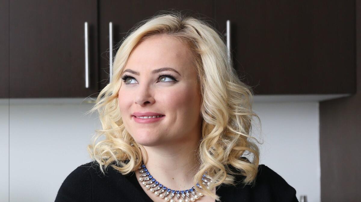 Meghan McCain in her Hollywood apartment on Dec. 16, 2014.