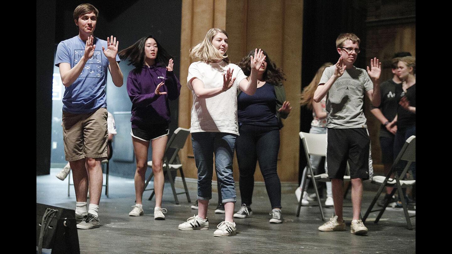 Photo Gallery: Les Miserables rehearsal at La Canada High School