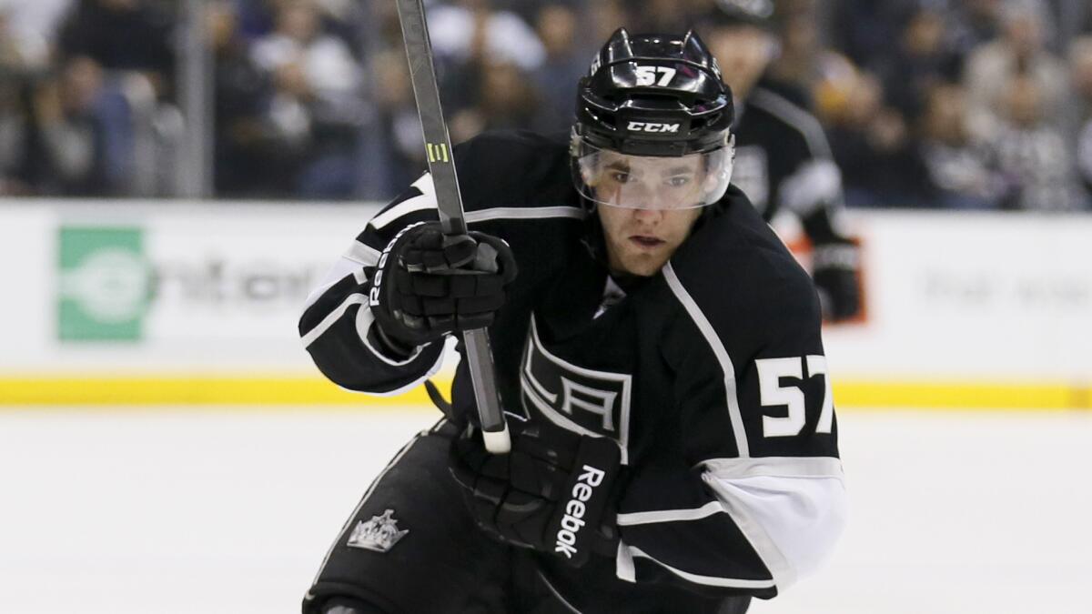 The Kings traded forward Linden Vey to the Vancouver Canucks for a second-round draft pick.