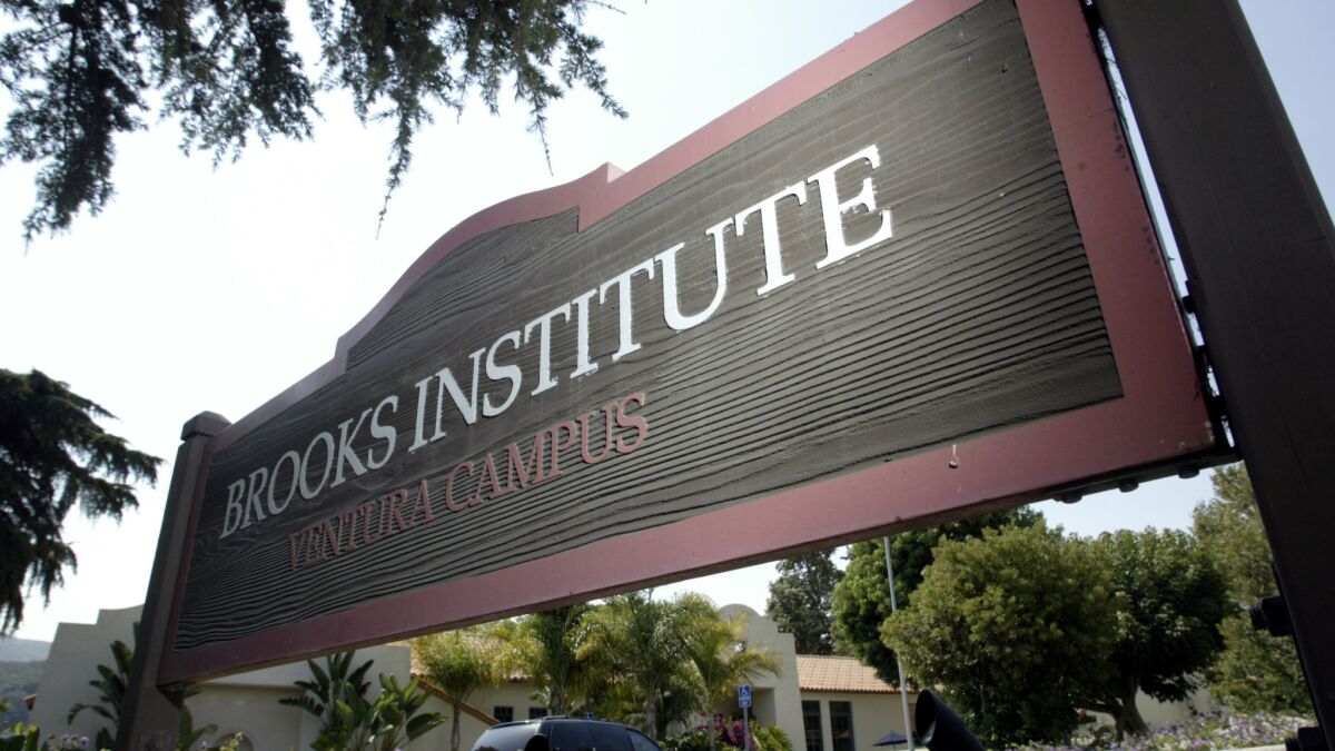 The Brooks Institute in 2005. The Ventura visual arts college abruptly announced that it will close in October.