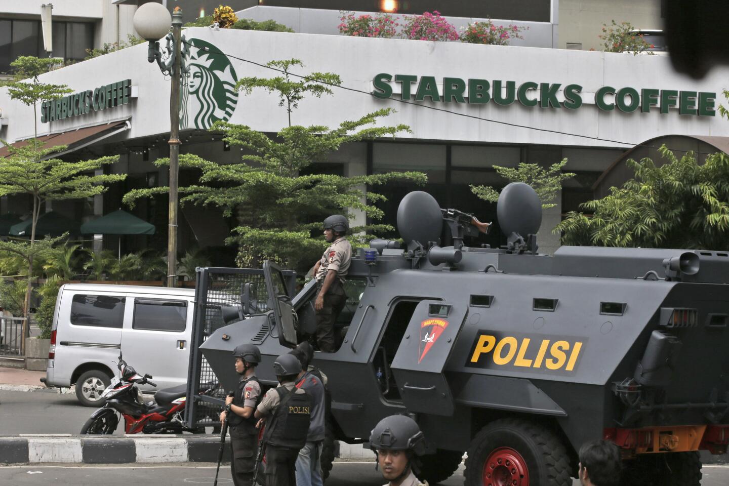 Explosions rock Jakarta mall